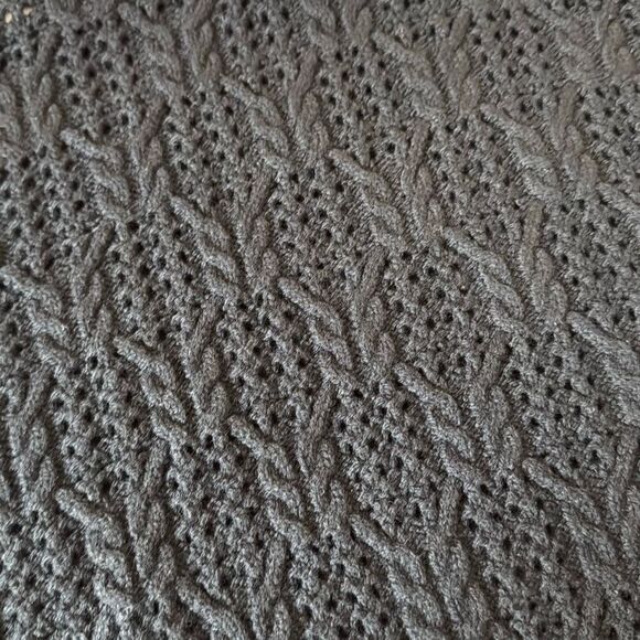 Rag & Bone 100% wool Divya cable crochet knit sweater large - Picture 10 of 13